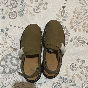 Olive Green Men's Casual Slip-On Shoes